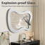 Irregular Wood Framed Wall Mirror Asymmetrical Decorative Wall Mirror-2052388224-2052388226
