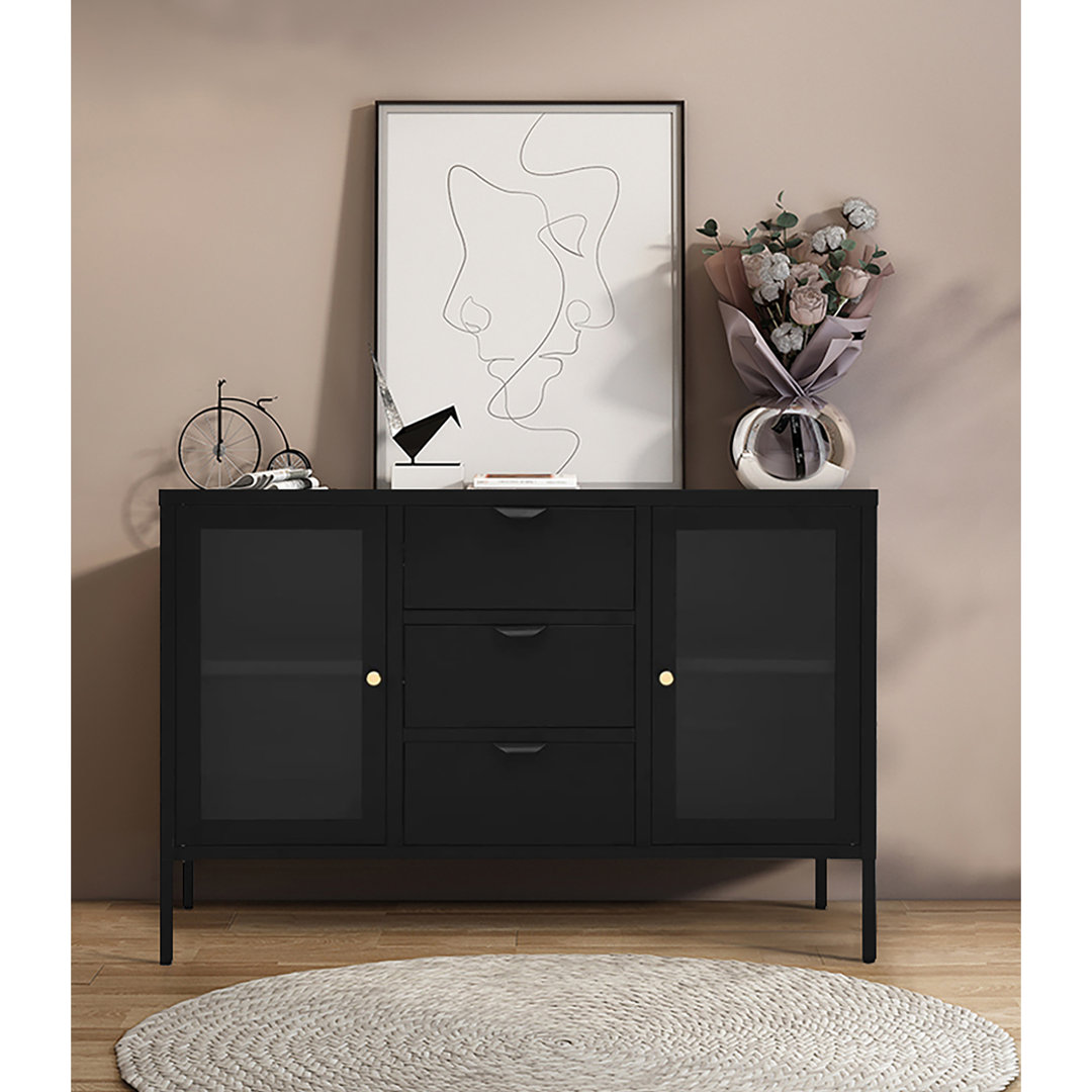 Sideboard Akhsa aus Stahl 140 cm