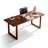 Black Walnut Color Rectangular Solid Wood Dining Table-674197542