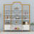 4-Tier Bookcase With Storage Cabinet Shelf