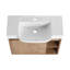 Meuble-lavabo mural avec lavabo en céramique et porte à fermeture en douceur-131988009