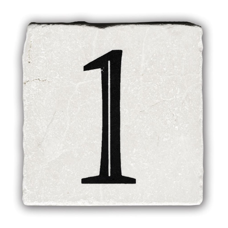 Numéro de maison de carrelage 4 po, 1