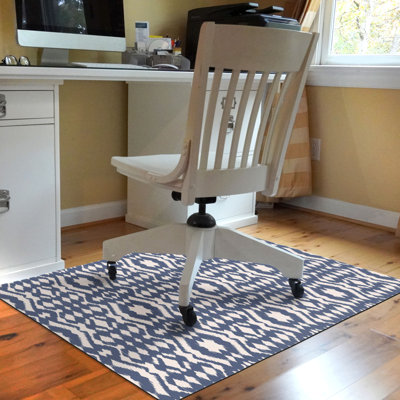 Ikat 35 in. x 47 in. 9 to 5 Desk Chair Mat