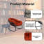  Ensemble de chaises berçantes d'extérieur avec coussins et table d'appoint, meubles de patio toutes saisons-907135344-915328094