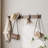 Rattan Entryway Bench With Seat Cushion & Coat Rack