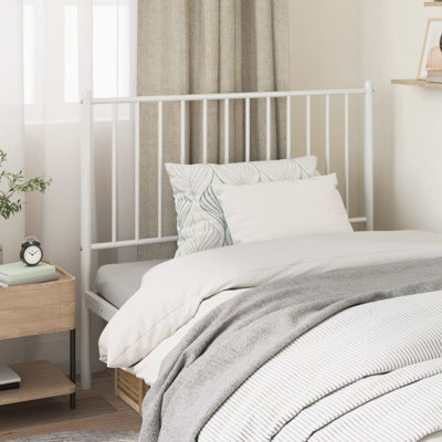17 Stories Metal Replace Headboard White 100 Cm
