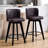  Swivel Upholstered Solid Wood Counter Stool (Set of 2)-932096388