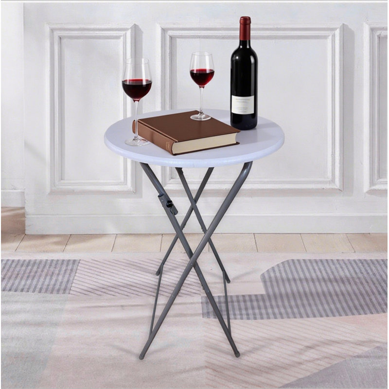 Ensemble de 2 tables de bar pliantes