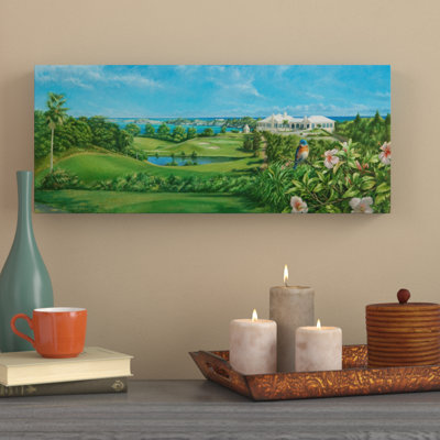 « golfcourse », reproduction de peinture à l’acrylique sur toile tendue