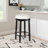 Bar Stools Set Of 2, 26 Inch Counter Height, 360 Degree Swivel Wooden Barstool With Fabric Upholstered Seat, Stylish Accent For Kitchen And Dining-2097397249-2097397254
