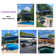 Gertha 9' x 12' Rectangular Double Top Cantilever Tilting Umbrella with Base and 360° Rotation