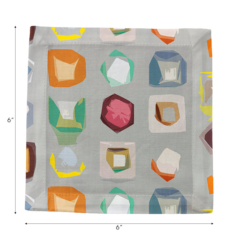 Color Pop Cotton Sateen Cocktail Napkins, Andre