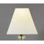 Lampe de table en laiton laiton avec abat-jour bleu