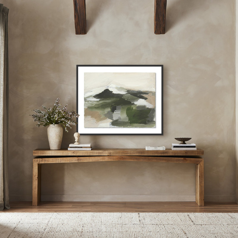 Quiet Splendor Painting by Melanie Biehle, Black Maple Paper Single Picture Framed, 32.5" H x 40" W