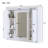 Bathroom Wall Cabinet with Mirror