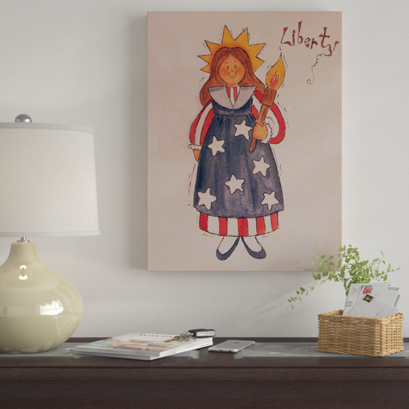 « liberty america », art sur toile acrylique, H 19 po x l 14 po x P 2 po