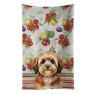 Sable Havanese Vegetables Kitchen Towel