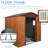 6Ft X Metal Shed With Base, Galvanized Iron Panels, , - Coffee Steel Frame, Foundation, Sliding Doors,