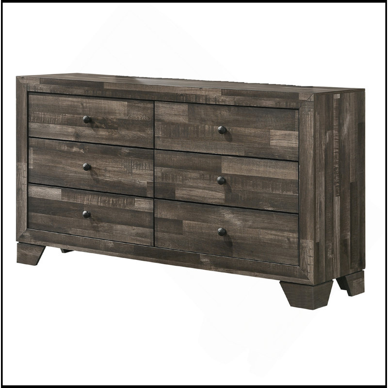 Mobilier de chambre à coucher 1Pc, Gris / brun rustique