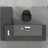 78.74"Modern minimalist black L-shaped office desk-1591259979