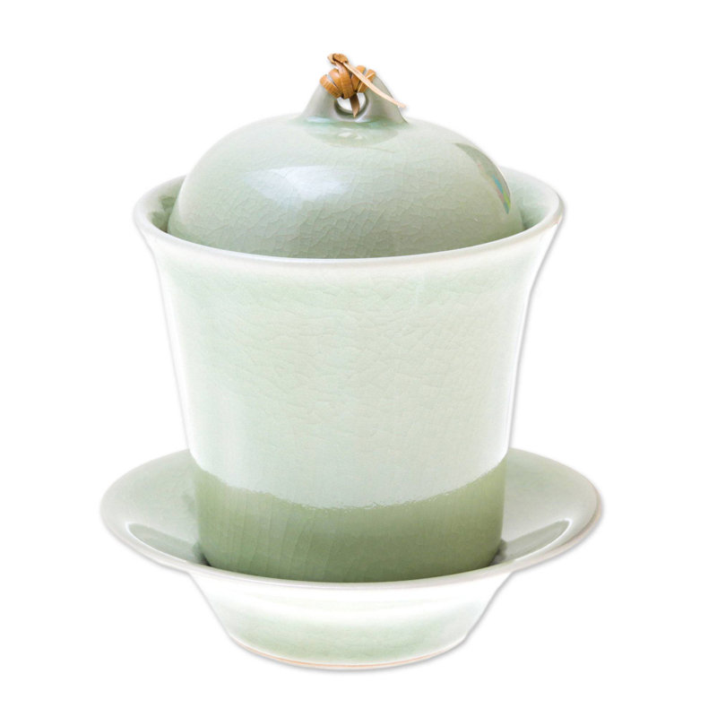 Tasse à thé et soucoupe Portishead, Vert