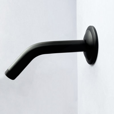 Shower Arm With Flange, 1/2 NPT Tapered Threads, Rain Shower Head Arm, Wall Mount Shower Extension Arm