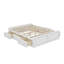 Base de lit plateforme en bois pour grand lit comprenant six tiroirs-1646246058