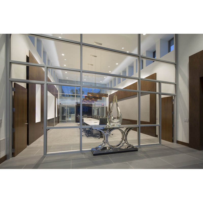 Aeris Linear LED Pendant - 2700K, Brushed Aluminum, Walnut, 7.5" H x 54" W x 5" D