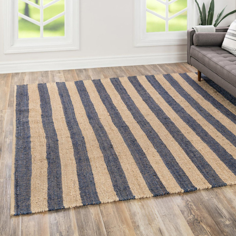 Fredric Striped Indoor Rug, Square 7'10"