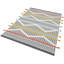 Tapis intérieur / extérieur en coton tissé à la machine Iyleen noir / blanc / jaune / rouge-572412196