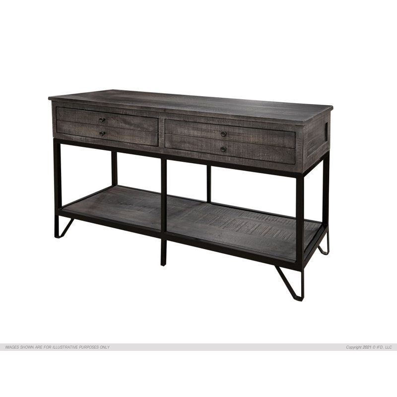 Console en bois massif Dandridge