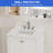30" Engineered Stone Bathroom Vanity Backsplash in Ariston White
