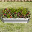 2 jardinières rectangulaires surélevées en métal 6 × 3 × 1Ft-130594102-130594104