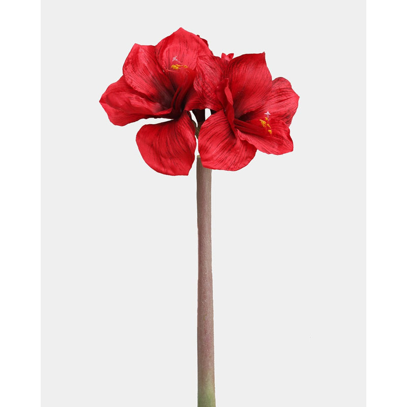 Amaryllis artificiel rouge 19,5 pouces, Red