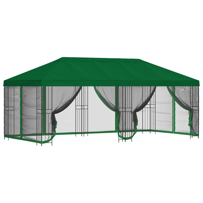 Vidaxl Gazebo Polyester And Steel, Green