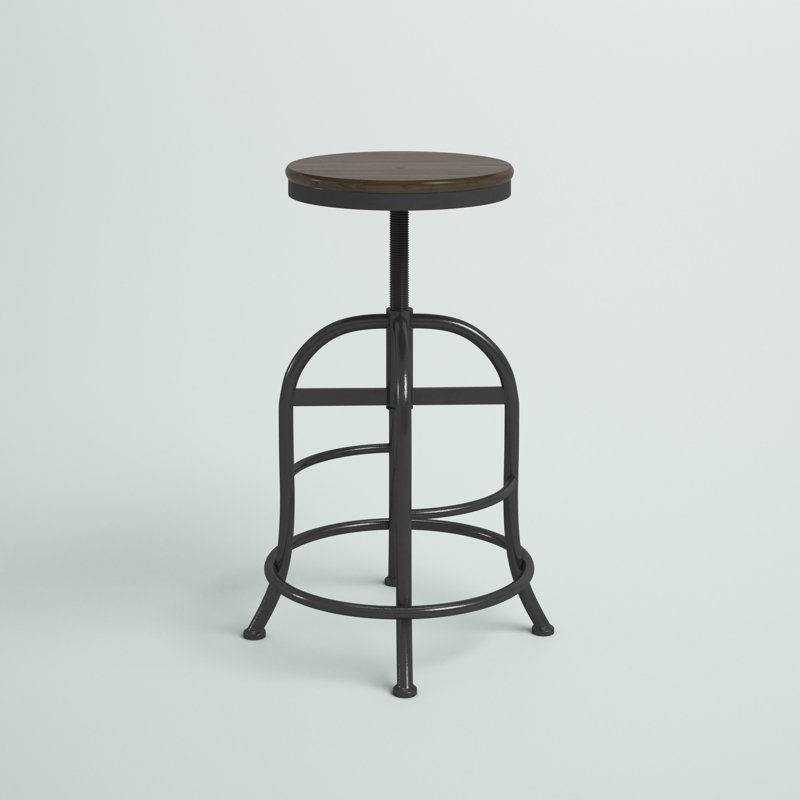 Cordova Adjustable Height Counter Stool with Metal Frame