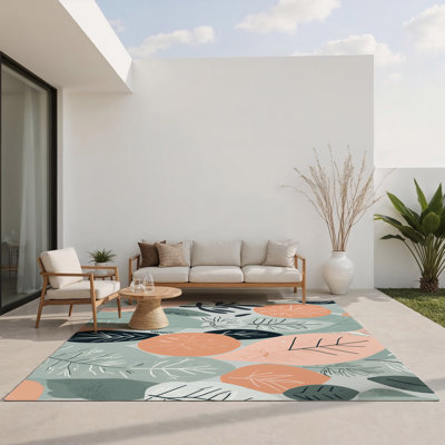 Tapis intérieur et extérieur Tranquil Flora