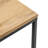 Modway Zora Square Wood And Metal Side Table In Oak