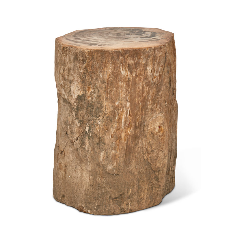 Solid Wood Accent Stool, Natural Light