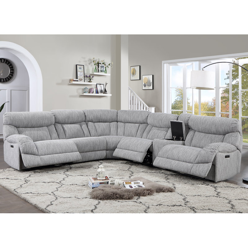 Billiejean Upholstered Power Reclining U-Shaped Sectional Symmetrical