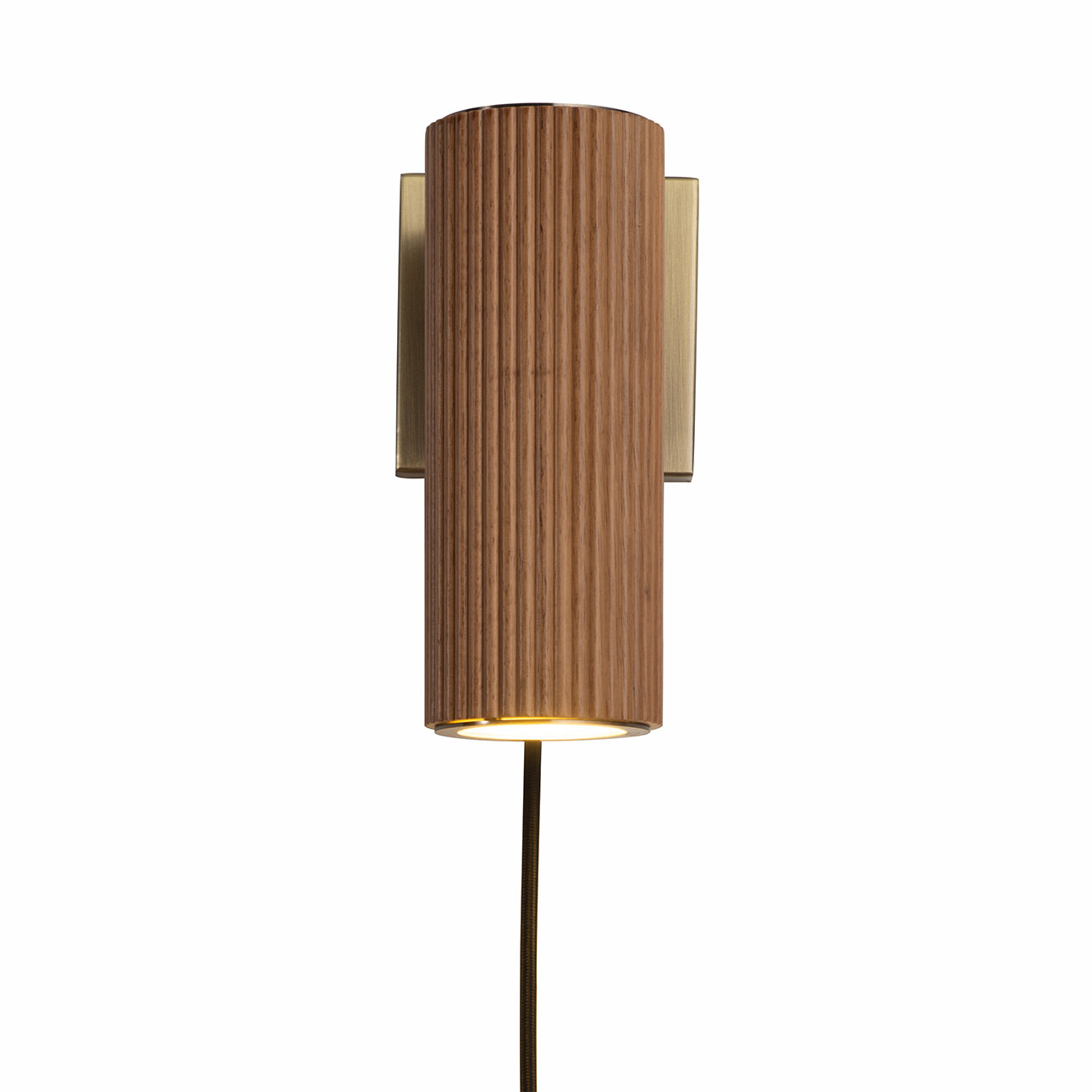 Tambo Single Light Wood; Steel Dimmable Wall Sconce, Natural Ash