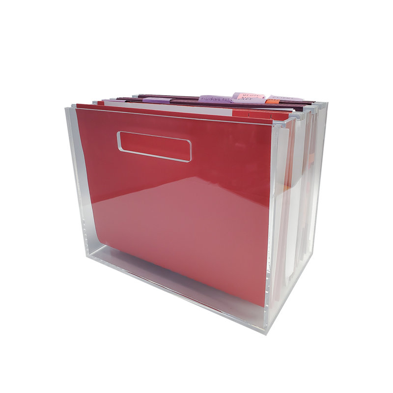 Clear Acrylic File Box