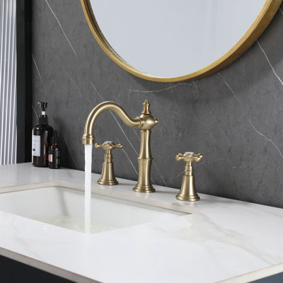  Robinet de lavabo de salle de bain victorien rétro avec ensemble de drain optionnel