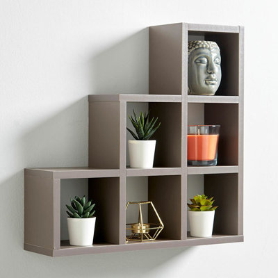 Nesib 6 Piece Irregular Floating Shelf
