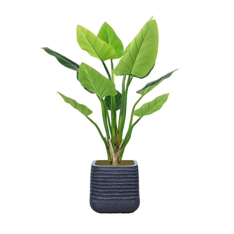 Philodendron artificiel 60,57 "en pot, Noir