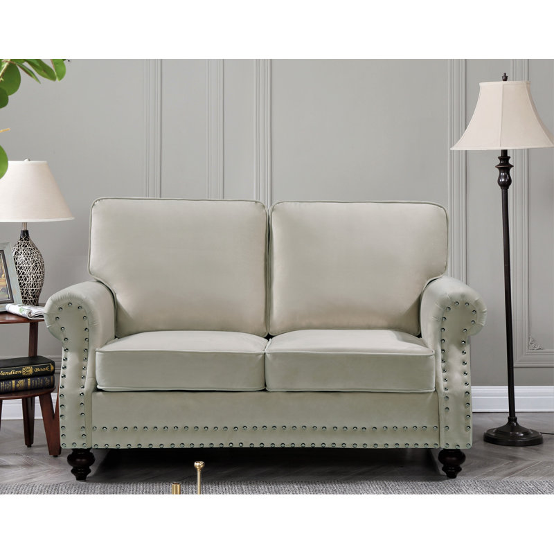Canapé Keagan, Beige, H 37,4 po x l 61,42 po x P 33,9 po