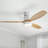 52" Modern Solid Wood Smart Dimmable Ceiling Fan With 3cct Led Lights, 6-speed Reversible Dc Motor, Timer, Remote & App Control-406241628