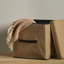 Northville 6 Cube Bookcase Ladder Storage Unit - Chalk White with Jute Boxes