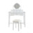 Makeup Vanity Table With Reversible Mirror And Stool