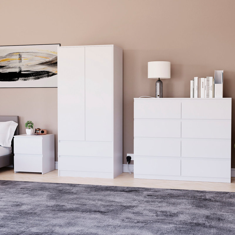 Cunha Piece Bedroom Set, White